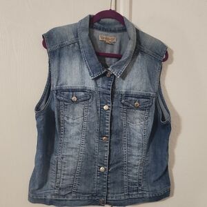 Nine West Vintage America Denim Vest